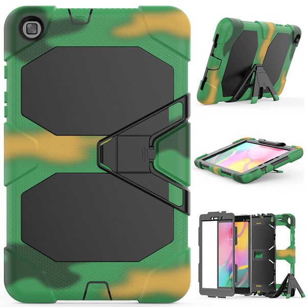 

heavy duty silicone hybrid case with kickstand for samsung galaxy tab a 8.0 2019 sm-t290 sm-t295 t290 t295 tablet