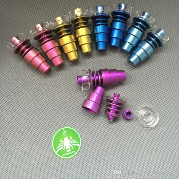 

Titanium Nail Rainbow красочный инструмент dabber с кварцевым блюдом 10мм 14мм18мм Мужской Женский 6 в 1 без купола GR2 Титановые гвозди для водопровода