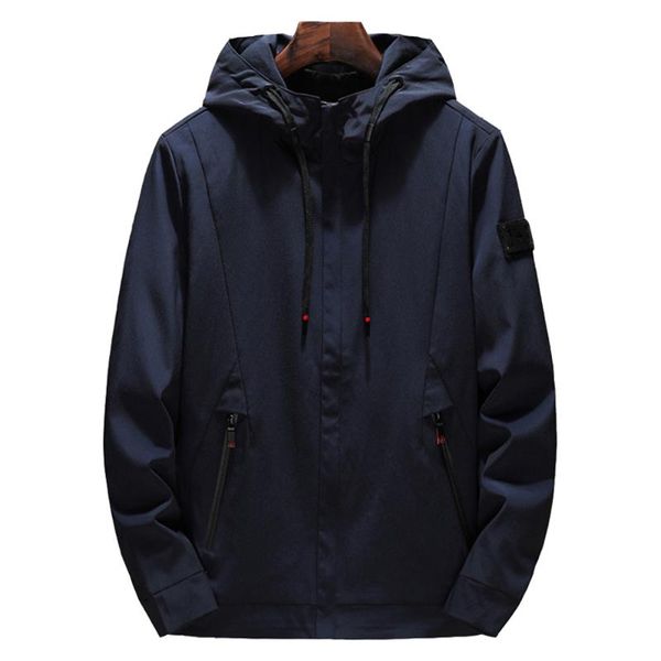 

men's jackets plus-size autumn men hooded jacket coat loose sportswear leisure fashion trench pocket in the streets, Black;brown