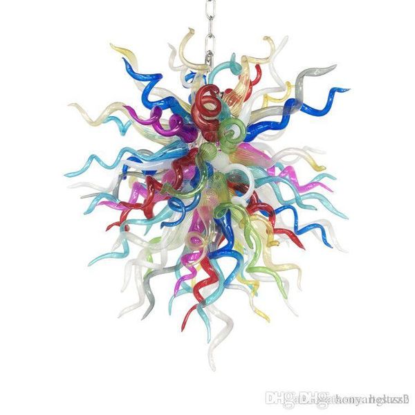 

christmas colored glass flower chandelier china custom hand blown murano glass art crafts pendant lamps on sale