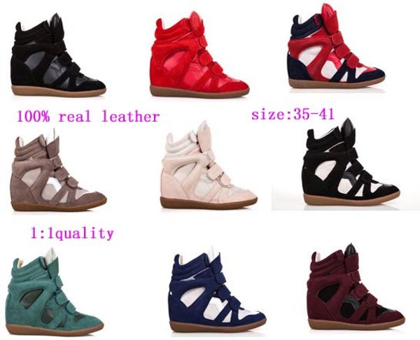 

Fa hion women 039 i abel uede bekett wedge neaker marant high genuine leather ca ual port hoe ankle boot