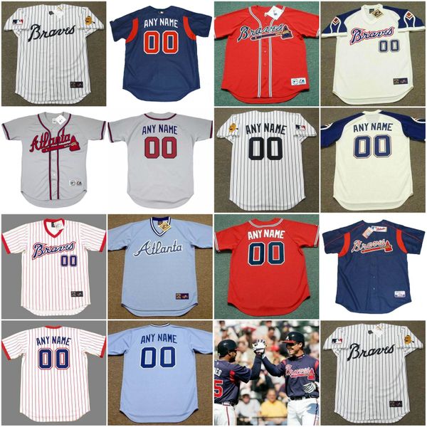 

Cu tom men brave throwback hank aaron dale murphy chipper jone bob horner john moltz phil niekro al hrabo ky ba eball jer ey