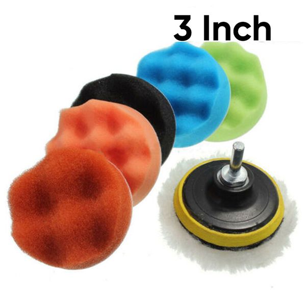 

sponge buffing pad care kit pads set car supplies 30mm woolen polisher