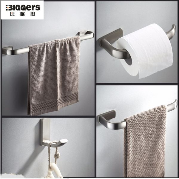 

biggers sanitary brush nickel finish copper bathroom accessories set 57cm length towel bar toilet paper holder robe hook
