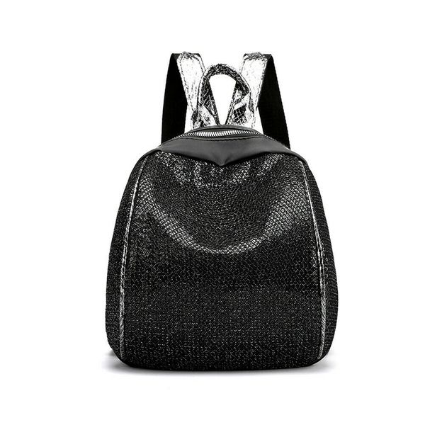 

local stock women sequin backpack glitter bling school travel rucksack shoulder bag