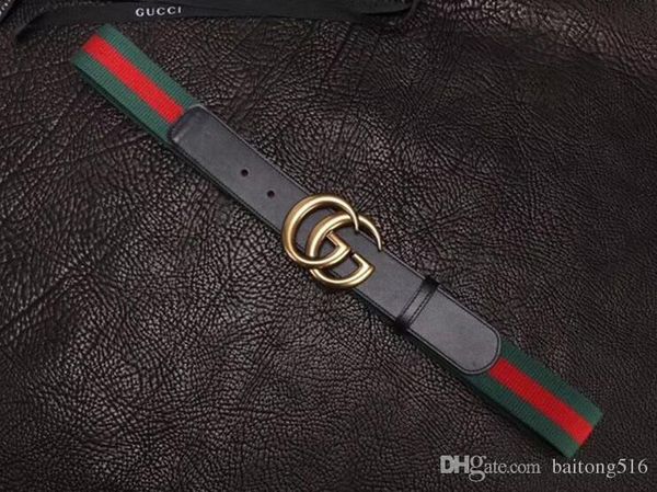 

с коробкой 2019 горячей продажи классический дизайнер мужчин и женщин высокого качества кожаный ремень высокой эластичное полотно лента medu, Black;brown