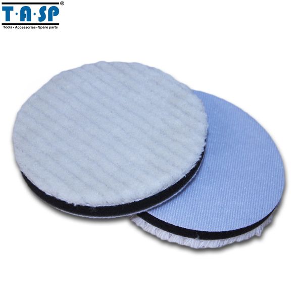 

tasp 2pcs 125mm twisted wool polishing buffing pads for car glass polishing