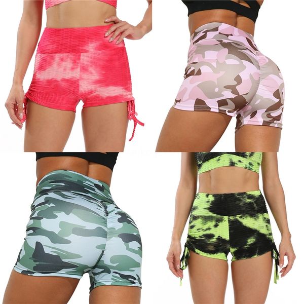 

1pcs women high waist short leggings solid color running sports yoga pants #288, White;black