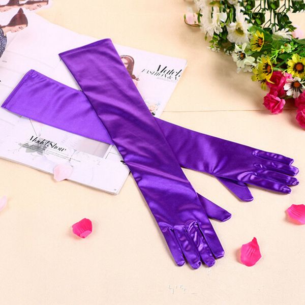 

new fashion stretch satin long gloves for women/evening party opera gloves women/brand fashion apparel accessories for lady, Blue;gray