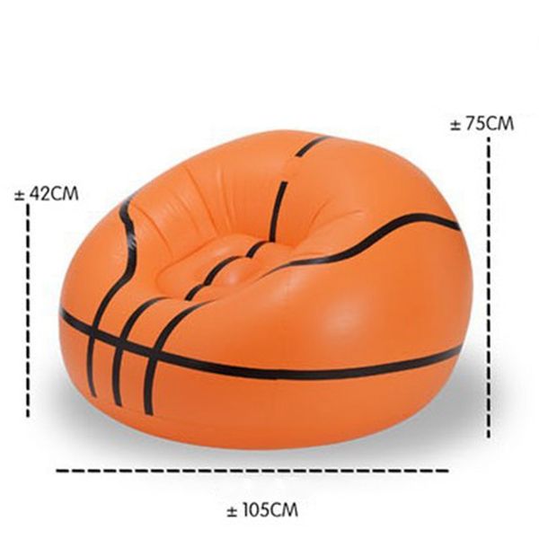 

inflatable lazy football basketball sofa outdoor activities single sofa