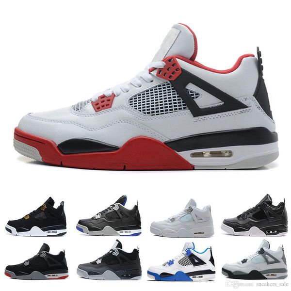 

4s fire red basketball shoes mens motosports blue oreo bred alternate 89 cavs toro bravo trainers outdoor althetic sport sneaker shoe
