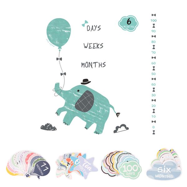 

soft baby blankets newborn cartoon swaddle wrap soft infant pgraphy props milestone blanket with month age card