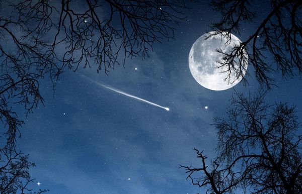 Acheter étoile Filante Dans Le Ciel Nocturne Avec Une Affiche En Soie Avec Impression Sur Soie 24x36 Pouces 60x90cm 089 De 1093 Du Chuy8988