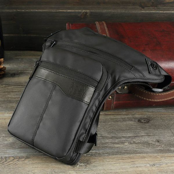 

men waist drop leg bag multifunction zipper thigh pack for outdoor cycling travel o66