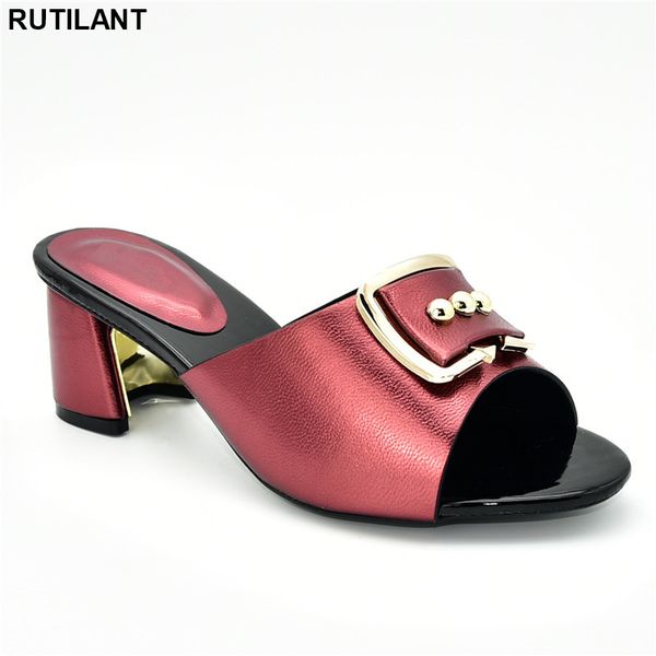 

new fashion plus size shoes women heel nigerian women party pumps elegant crystal shoes ladies sandals with heels wedding pumps, Black