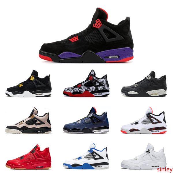 

what the 4s men basketball shoes black cat loyal blue purple cool grey fire silt red oreo bred mens trainers sports sneakers 7-13
