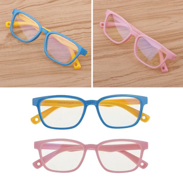

new kid's eye glasses anti blue light filter silicone frame glasses eyewear