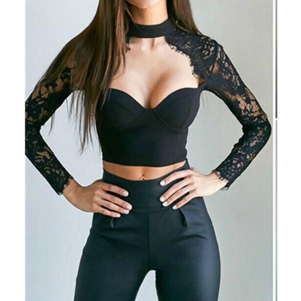 tops de manga larga