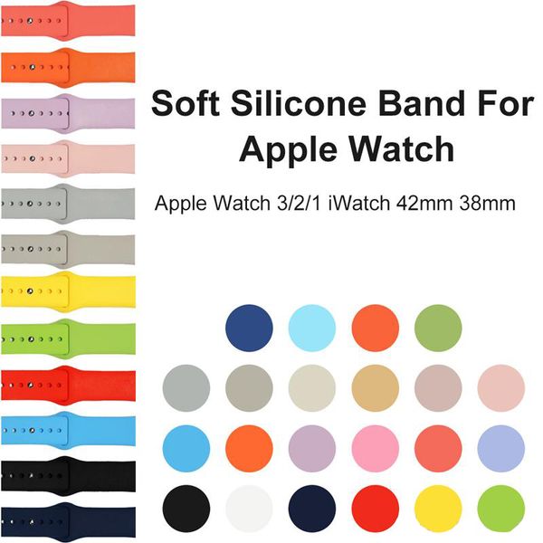 Strap For Apple Silicone Band Series 4 3 2 Iwatch Bands 42mm 38mm 44mm 40mm Pulseira Correa Watch Accessories Bracelet Montre Series Buy At The Price Of 9 15 In Dhgate Com Imall Com