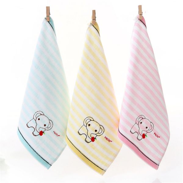 

factory direct cotton square baby saliva towel gauze terry soft 25 * 25cm kindergarten small towel wholesale