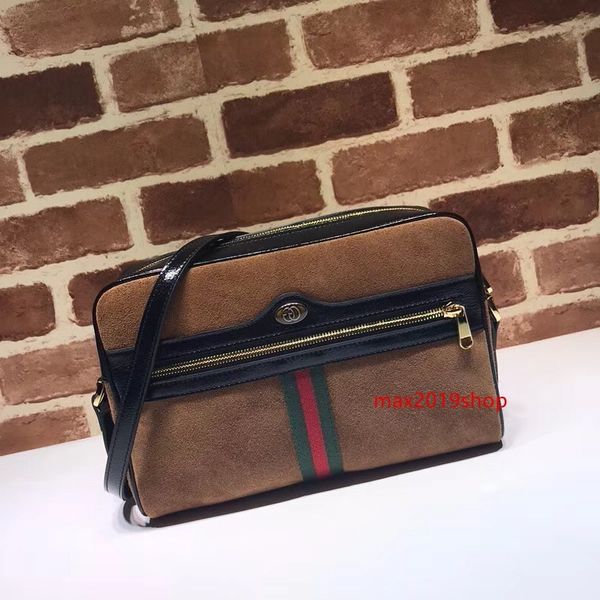 

2020 высокое качество бренд дизайн письмо лента металлическая пряжка сумка оленья кожа женщина 517080 сумка посыльного