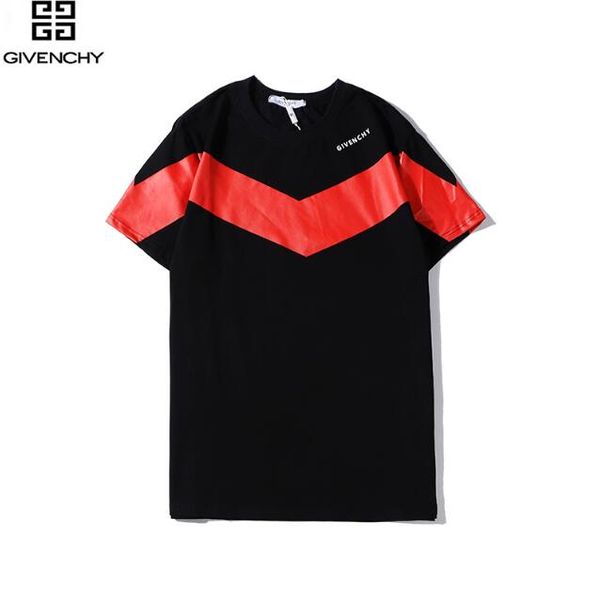 

mens designer t shirts black white red mens fashion designer t shirts short sleeve s-xxl#034
