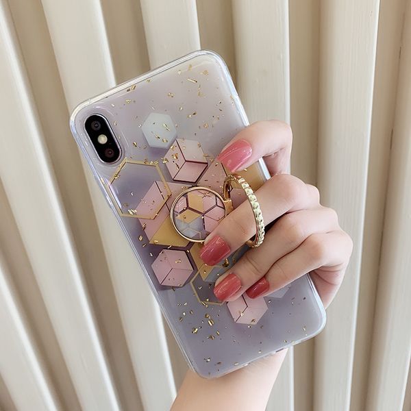 

one piece phone case fashion for iphone 6s 7 8 p x xs platinum starry sky designer phone case back cover with kickstand