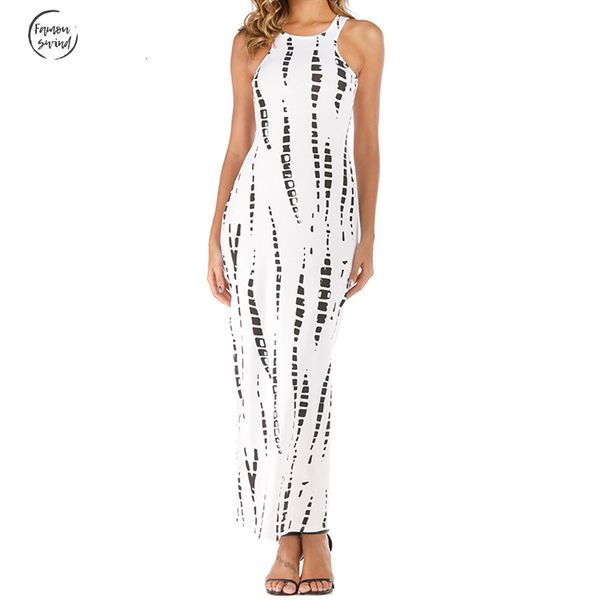 

summer dress cut red out white sleeveless long dress striped print maxi dresses summer celebrity party dresses club j3207, Black;gray