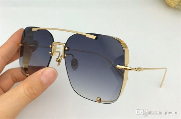 

new fashion designer sunglasses 1022 frameless square frame simple popular style selling protection outdoor glasses, White;black