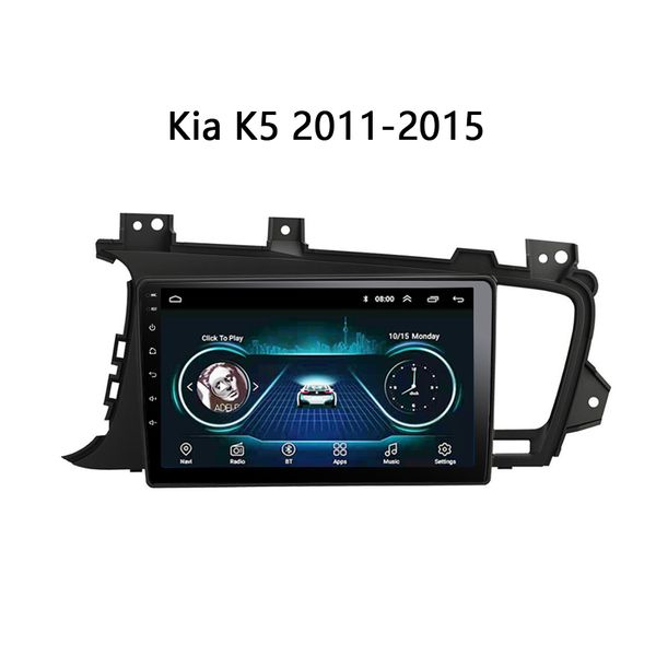 

car dvd head unit for kia k5 2011 2012 2013 2014 2015 android 8.1 9" gps navigation video stereo dvd screen fm swc tv multimedia