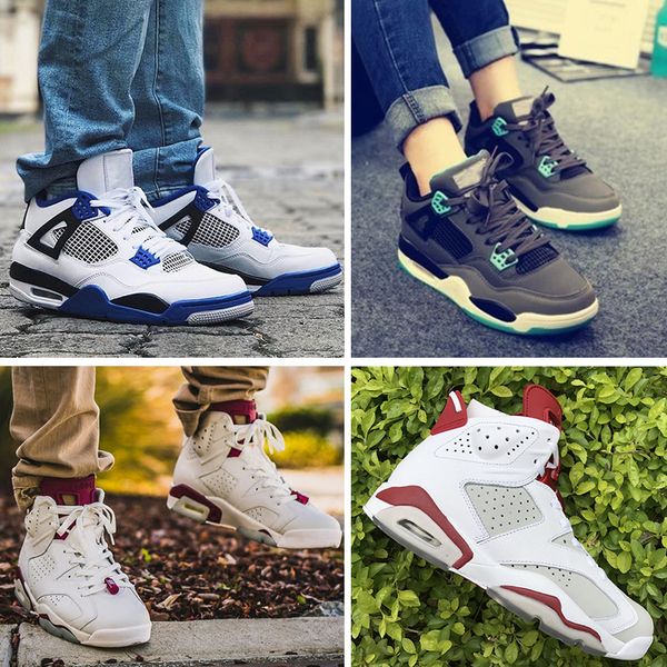 

mens 4 4s basketball shoes cactus jack white cement game royal motor mens sport sneakers designer shoes us 7-13