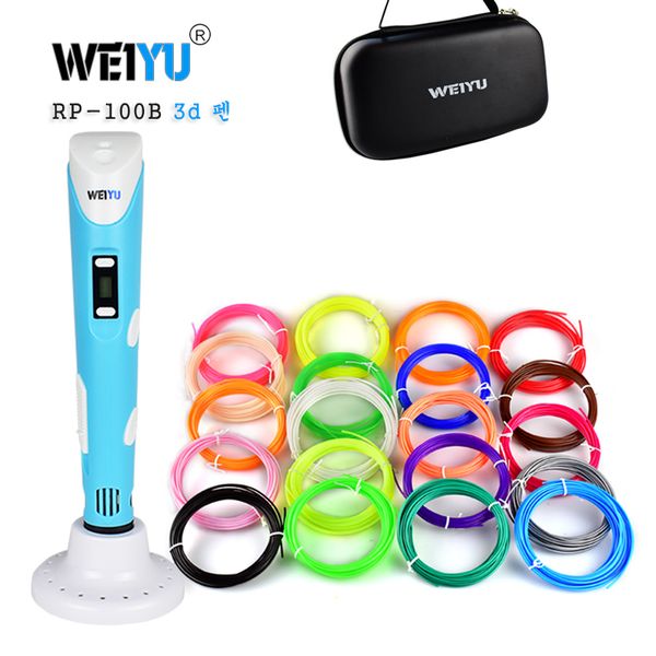 

3d printing pen 3d pen pencil drawing 9m/100m /200m pla filament for kid child education hobbies toy birthday gift, Black;red