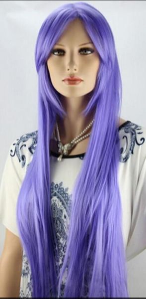 Wig Shipping Kuroneko Purple Cat Cosplay Wig Silky Natural Flat