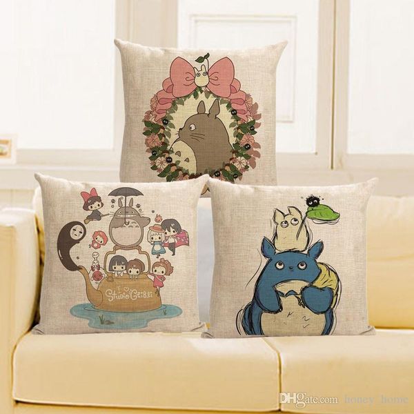 Cushion Cover Cartoon Body Pillow Anime Pillowcase Totoro Cushion