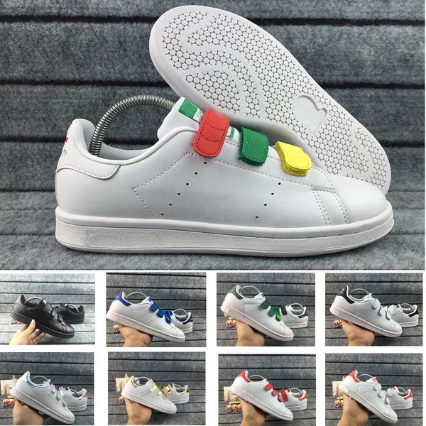 

2019 Любители Stan Smith Мужская Женская Обувь Классический Высокий Скейтбординг HOOK LOOP