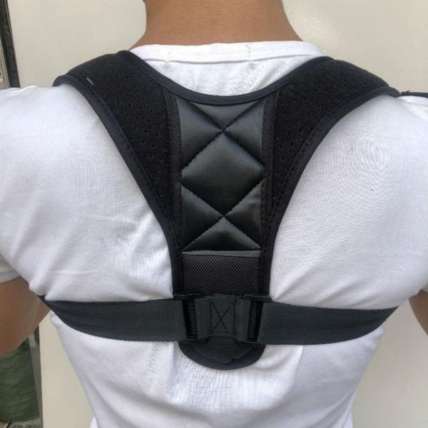 

upper back posture corrector posture clavicle support corrector back straight shoulders brace strap new arrival, Black;blue