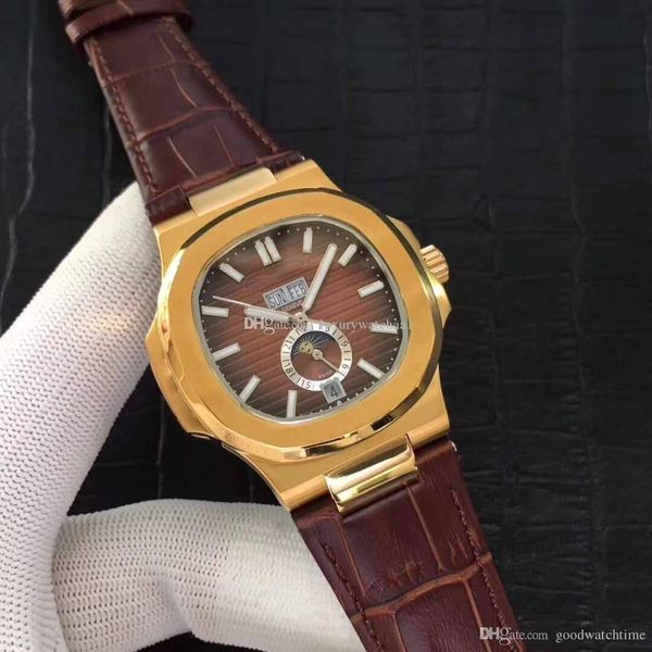 

Горячая люксовый бренд мужские часы Stalinless стали золотой циферблат дата AAA механические часы с автоподзаводом дизайнер Nautilus 5726 Спорт серии наручные часы