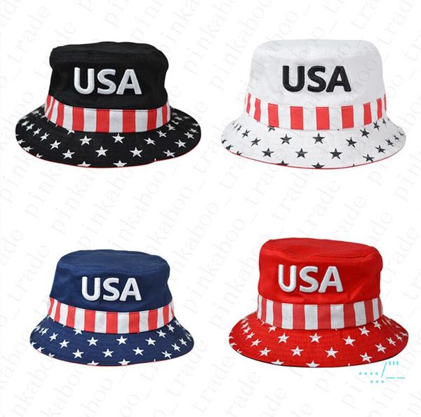 

donald trump embroidery usa letters bucket hat visor caps cotton fishing hunting sun hats make america great election president cap d42204, Yellow
