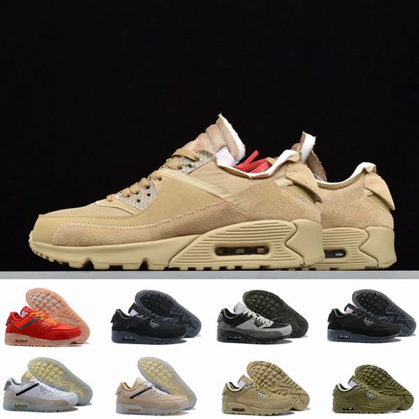 

2020 men 90 running shoes designer desert ore world cup triple white black red off sneakers 90s trainers classic sports chaussures zapatos, White;red