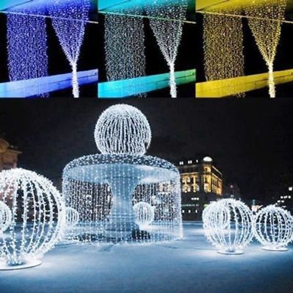 

curtain fairy light 300led warm white string light 3x3m for diy home decoration
