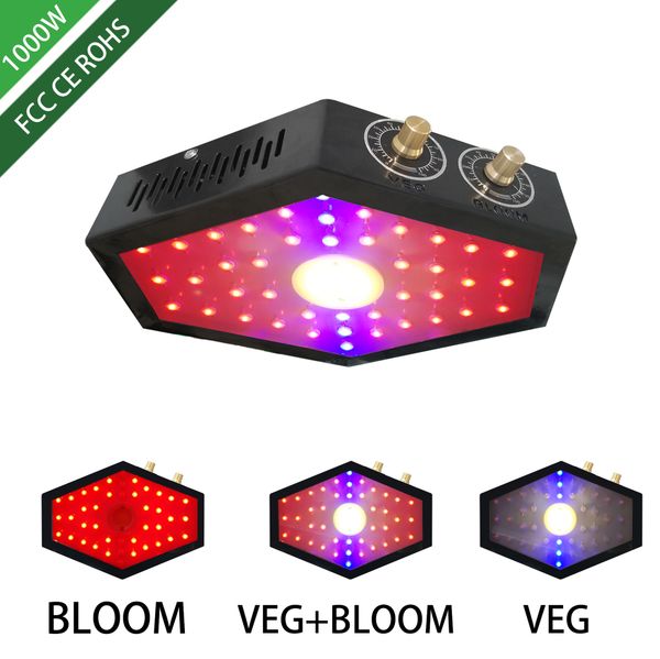 

double core plant lamp 1000w black side outer angle new shell, preferred for tent indoor planting, double switch control dimmer