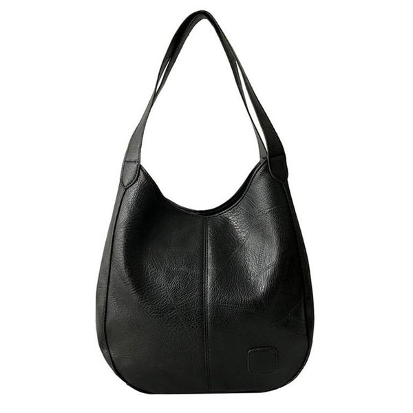 

fashion casual soft leather stitching shoulder bag large capacity tote bag shopping travel handbag