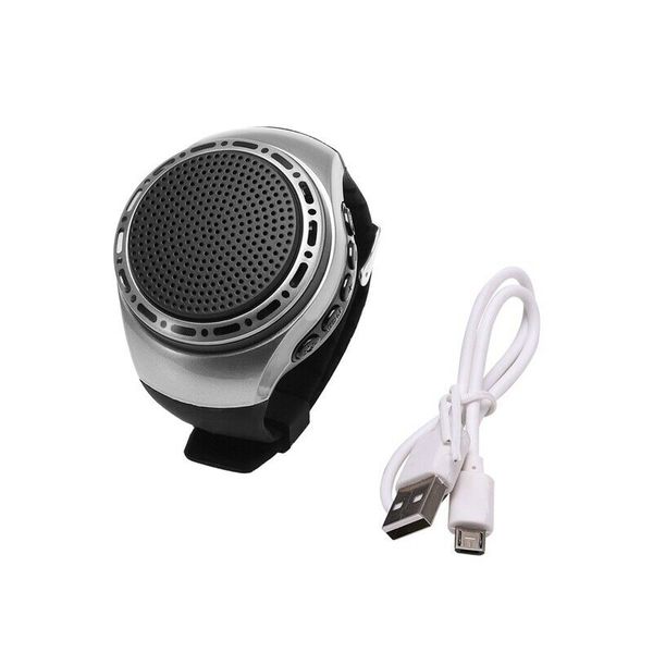 

u6 wrist watch bluetooth speaker card with radio fm portable outdoor sports running led colorful 32gb memory card
