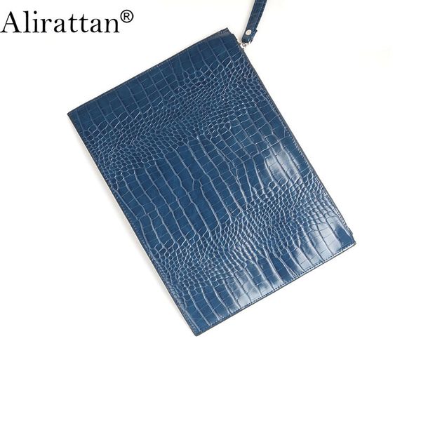 

alirattan 2020 new trendy ostrich leather envelope bags women lapbag clutch purse pouch casual wallet banquet clutch ins
