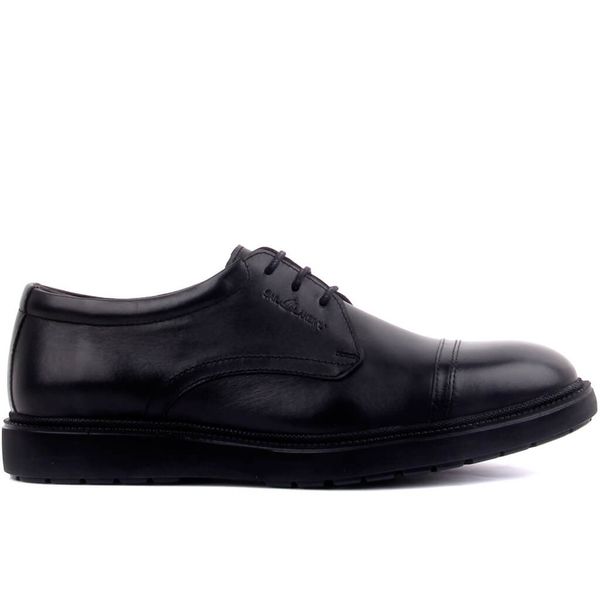 

sail-lakers black leather men 's casual shoes