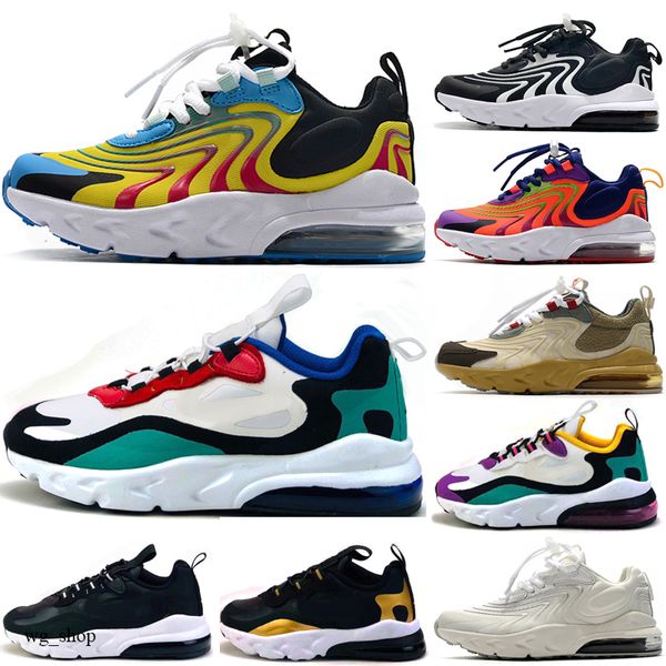 

nike air max 270 react eng gs реагировать bauhaus td детская одежда обувь для мальчиков девочки кроссовки hyper pink яркое violet малышей де, Black