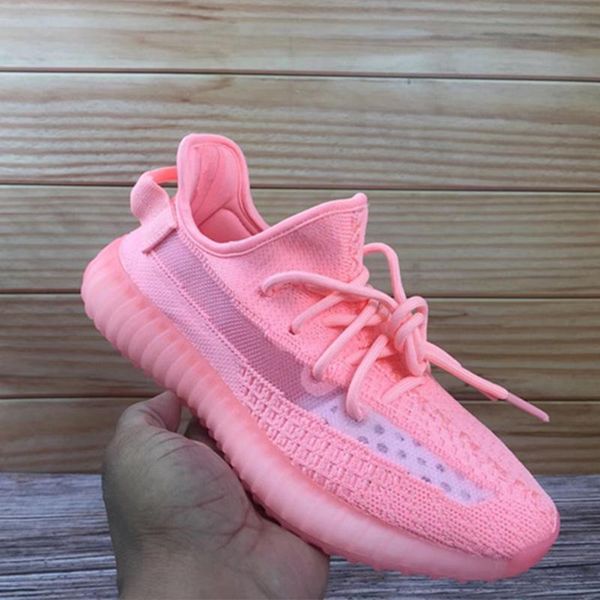 

с коробкой новейший розовый gid клей статический правда форма hyperspace kanye west мужчины женщины zebra бред черный дизайнер бег кроссовки