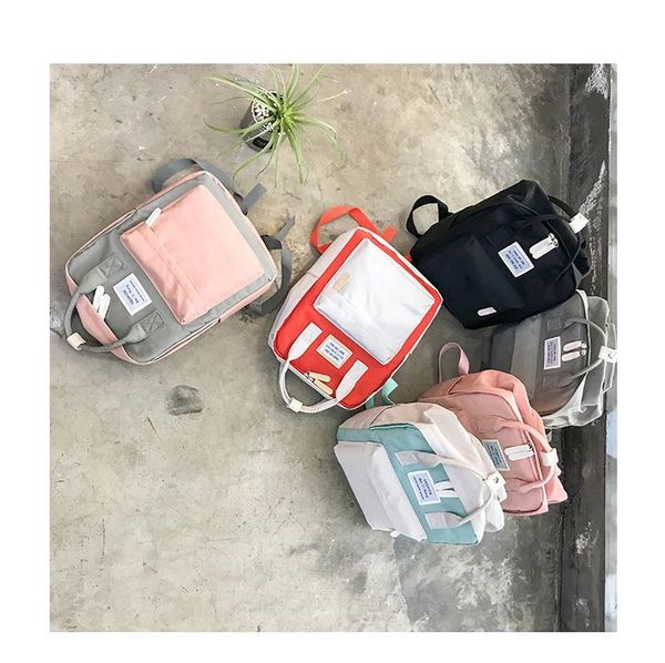 

fashion portable shoulder bag female korean 2018 new female students backpack bag waterproof oxford