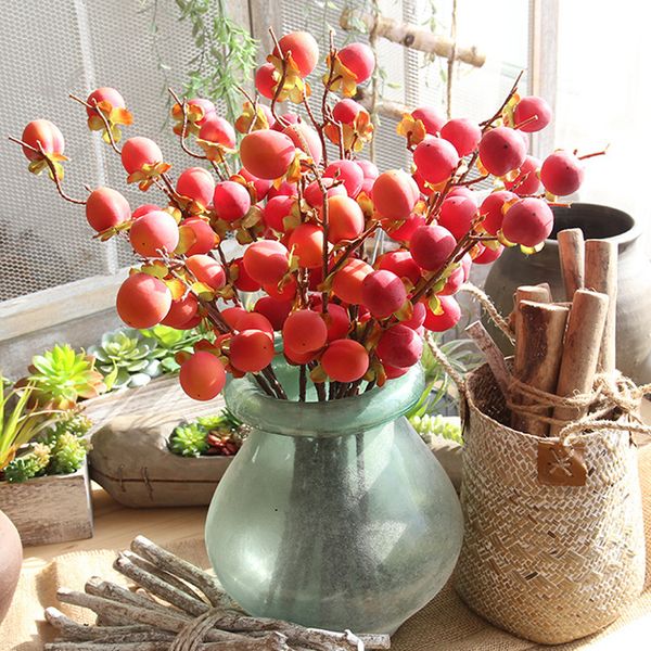 

exquisite artificial rose hip peach peach berry bouquet flower berry garden home party decoration