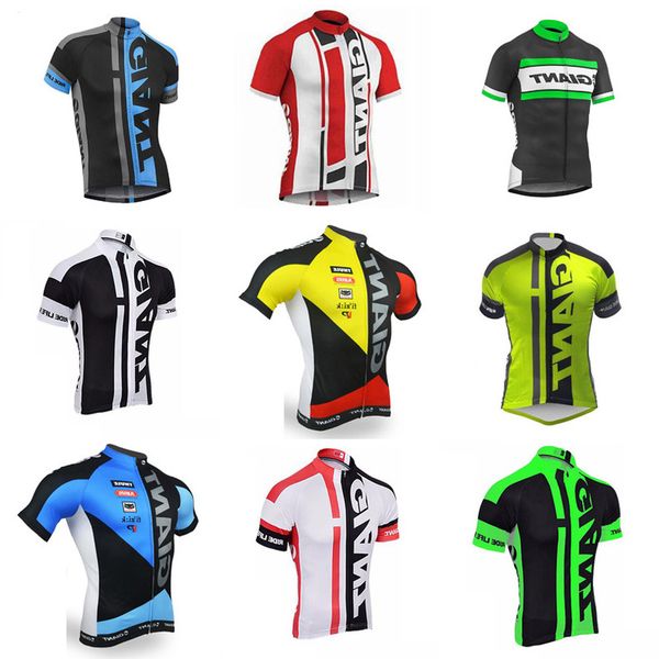 

giant team cycling short sleeves jersey cycling sweatshirt short-sleeved riding clothes wear comfortable antibacterial heat new jersey d212, Black